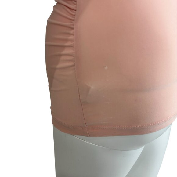 Sabora Tank Top Women's Medium Light Pink Gathered Sweetheart Bustline Pin Up - Picture 5 of 8